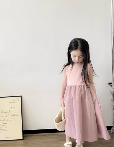 C1-002 甜美拼接洋裝公主裙長裙12