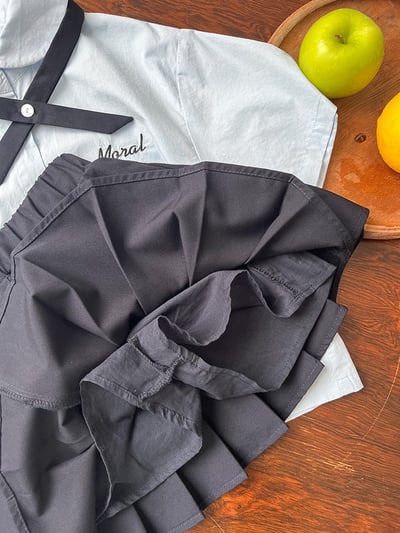 A1-014 泰式學院風小領結襯衫半身裙兩件套裝13