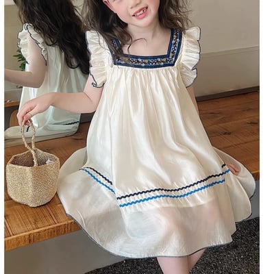 C1-074 洋氣兒童洋裝中大童裙時髦童裝仙女裙4