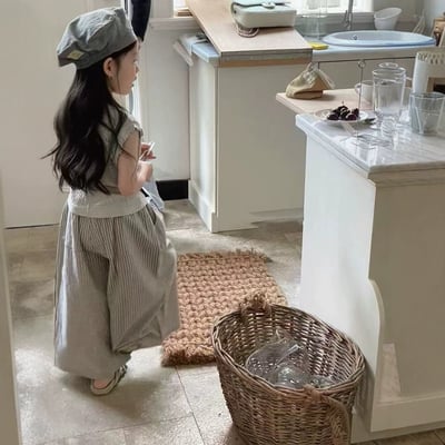 C1-086 韓版洋氣背心條紋褲兩件套裝4