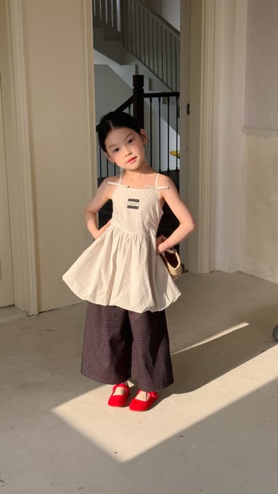 D1-008 韓版裙擺式吊帶上衣洋氣吊帶背心4