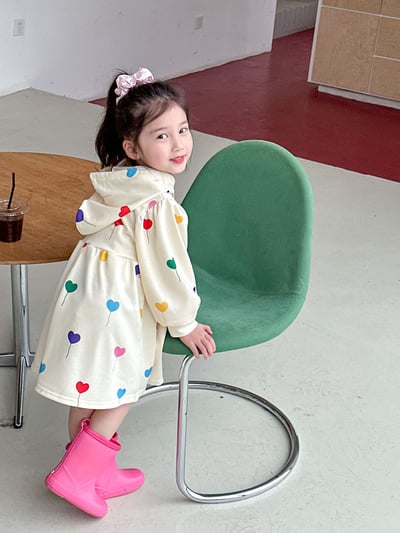 C1-018 彩色愛心氣球洋裝裙3