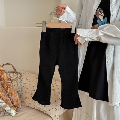 B1-025 秋款女孩休閒長褲喇叭褲12