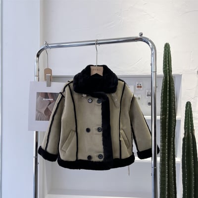 C1-045 鹿皮绒时装版加毛加厚外衣上衣外套6