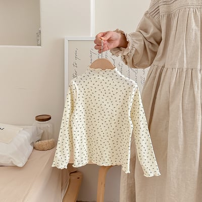 B1-023 蝴蝶結花邊打底衫木耳邊純色軟上衣13