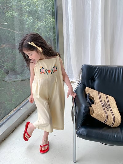 C1-009 連身衣刺繡吊帶連身褲3