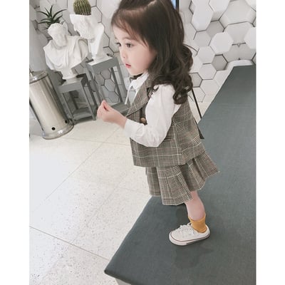 C1-093 秀氣襯衣馬甲加半身裙套裝3