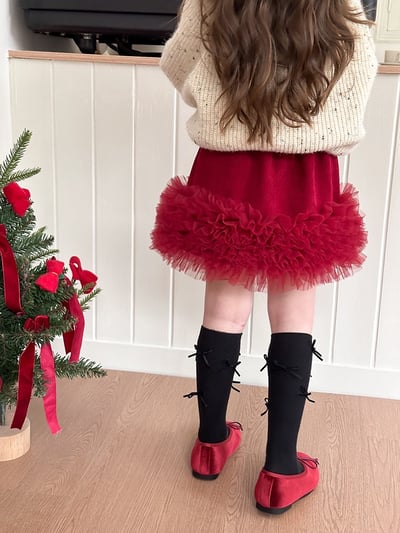 A1-032 聖誕新款氛圍時髦蓬蓬網紗裙4