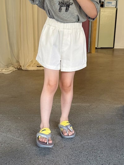 A1-006 全棉短褲女孩寶寶純色休閒三分褲子夏季韓版百搭熱褲2