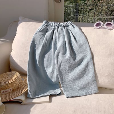 B1-039 夏季防蚊褲休閒褲寬褲管童裝運動褲長褲7