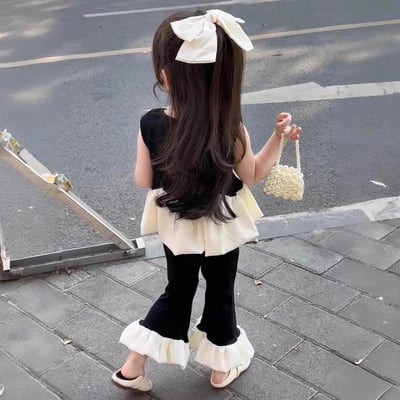 C1-081 芭蕾公主背心上衣時髦長褲套裝3