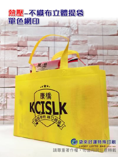 熱壓不織布提袋-寬45高35側寬12cm5