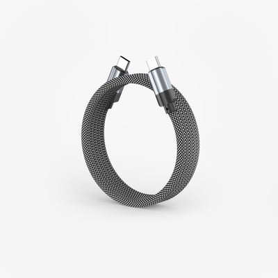 OA-MagCables Type-C to Type-C 60W 磁性快收納充電傳輸線1