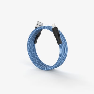 O-MagCables USB-A to Lightning 磁性快收納充電傳輸線1
