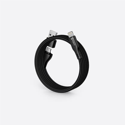 O-MagCables Type-C to A+L 2in1磁性快收納充電傳輸線1