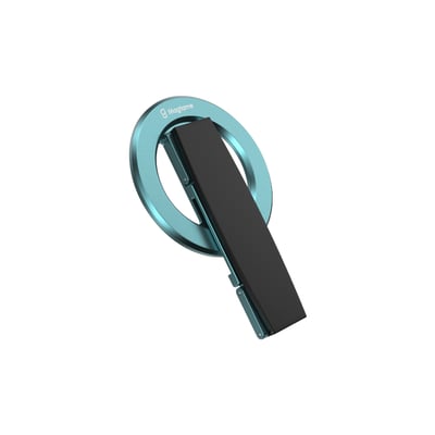 MagSafe Magnetic 三合一磁性鋁合金手機支架 / 附指帶-藍1
