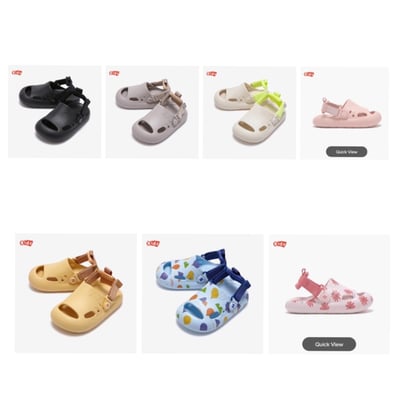 New Balance 韓國限定款 胖胖涼拖鞋 童鞋1