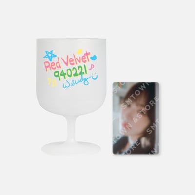 Red Velvet 9週年 官方周邊 塑膠紅酒杯小卡套組1