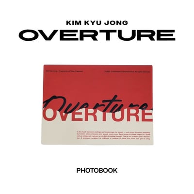 FIVE O ONE 金奎鐘 "OVERTURE" 官方周邊 寫真書1