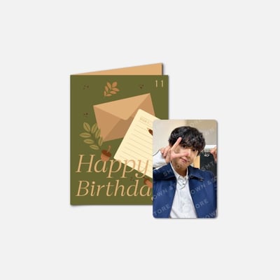 EXO CHANYEOL 2023年生日周邊 生日賀卡1