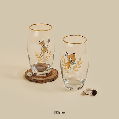 韓國大創 X 迪士尼聯名 小鹿斑比 玻璃杯1