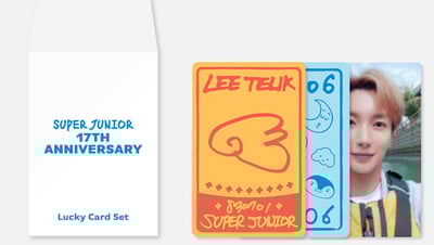 Super Junior 17週年紀念 官方紀念週邊 幸運卡組2