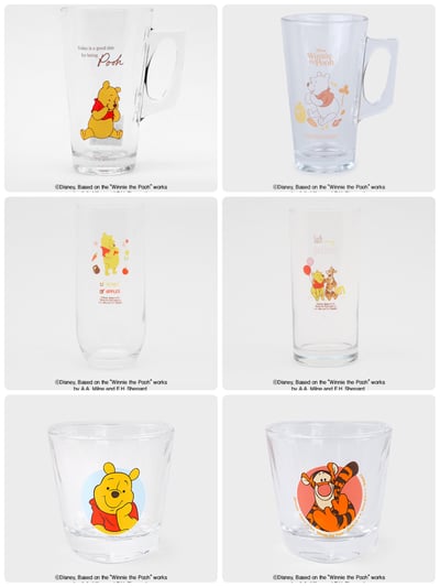 韓國大創 X 迪士尼聯名 小熊維尼家族  各式玻璃杯1