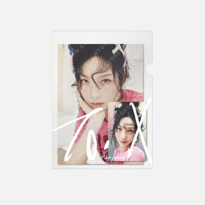 GIRLS' GENERATION 少女時代 TAEYEON The 5TH Mini Album "To. X" 官方周邊 閃卡+寫真小卡套組1