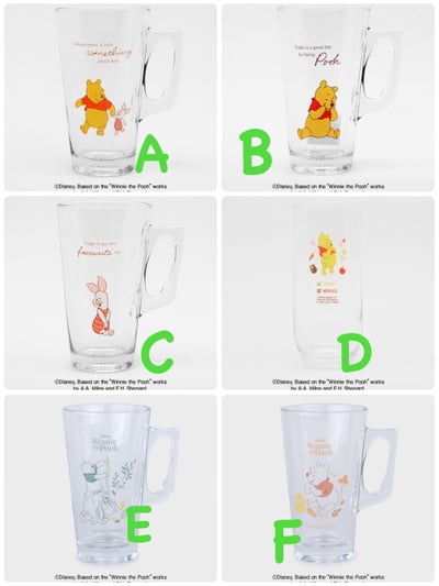 韓國大創 X 迪士尼聯名 小熊維尼家族  各式玻璃杯2