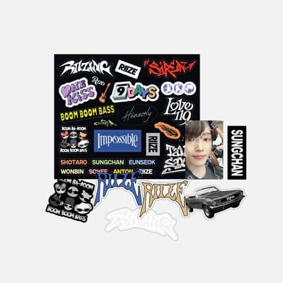 RIIZE The 1st Mini Album 官方周邊 裝飾貼紙套組1