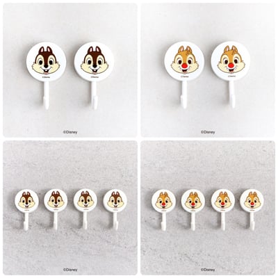 韓國大創 X 迪士尼聯名 奇奇蒂蒂家族 自黏掛勾1