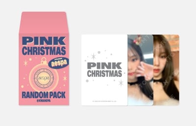 SMTOWN PHOTO CARD RANDOM PACK - 2022 PINK CHRISTMAS5