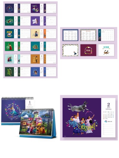 韓國大創 X 迪士尼聯名 2023年桌上型月曆5