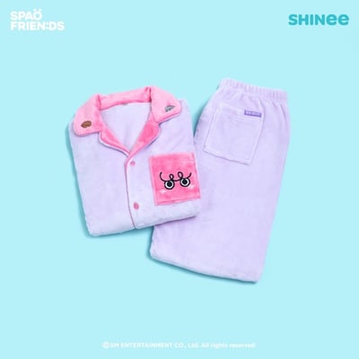 SHINee X SPAO 聯名款 長袖珊瑚絨睡衣4
