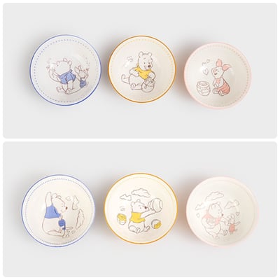韓國大創 X 迪士尼聯名 小熊維尼家族 陶瓷碗 7/8CM1