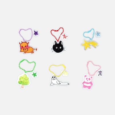 NCT WISH 1ST 夏日展 "ONE SUMMER WISH" 官方周邊 壓克力鑰匙圈吊飾(隨機)1