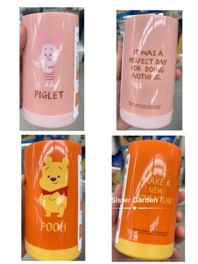 韓國大創 X 迪士尼聯名 小熊維尼家族 棉花棒收納罐1