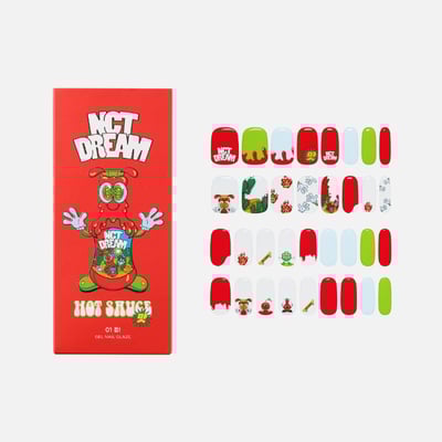 NCT DREAM X AMORE 聯名款 凝膠美甲貼2