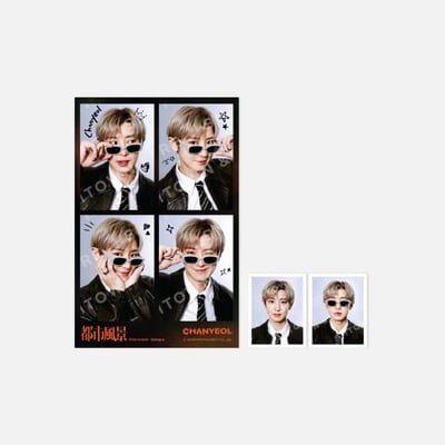EXO CHANYEOL 2025LIVE TOUR 都市風景 官方周邊 4格寫真照套組1