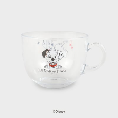 韓國大創 X 迪士尼聯名 瑪麗貓、101忠狗 玻璃咖啡杯3