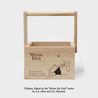 韓國大創 X 迪士尼聯名 小熊維尼家族 木製收納用品4