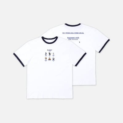 NCT WISH 亞巡 "LOG in" 官方周邊 T-SHIRT1
