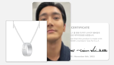 Super Junior 17週年紀念 官方紀念週邊 項鍊組8