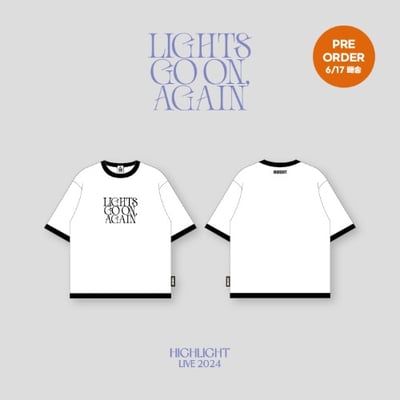 Highlight LIVE 2024 官方周邊 T-SHIRT WHITE1