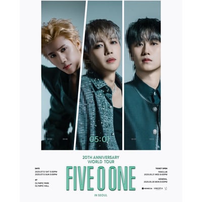 FIVE O ONE 2025 20週年 WORLD TOUR In Seoul 官方周邊1