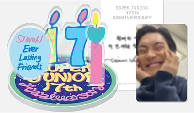 Super Junior 17週年紀念 官方紀念週邊 壓克力立牌&AR語音卡組9