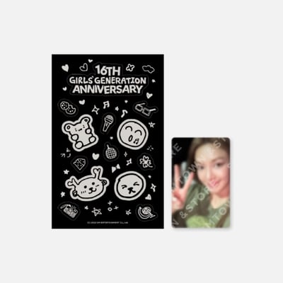 GIRLS' GENERATION 少女時代 16週年 官方周邊 夜光貼紙1