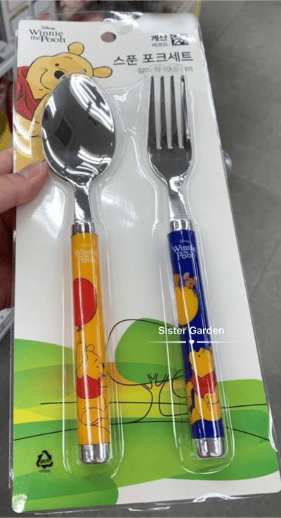 韓國大創 X 迪士尼聯名 小熊維尼造型餐碗/餐具5