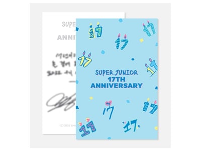 Super Junior 17週年紀念 官方紀念週邊 壓克力立牌&AR語音卡組1