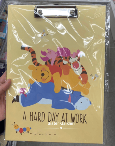 韓國大創 X 迪士尼聯名 小熊維尼家族 文件夾板2